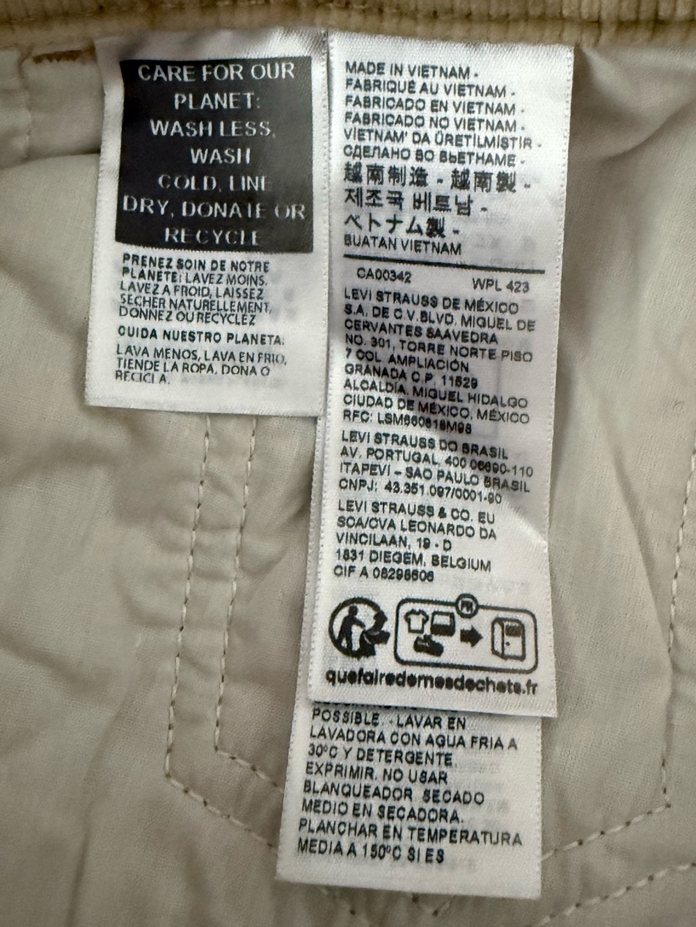 LEVI'S Ribcage Bell Corduroy Pants - Safari - Picture 9 of 12